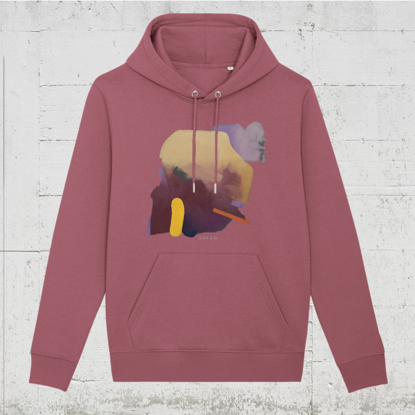 Oska O - Dough Heffner | Bio Hoodie unisex HLP-Artists hibiscus rose