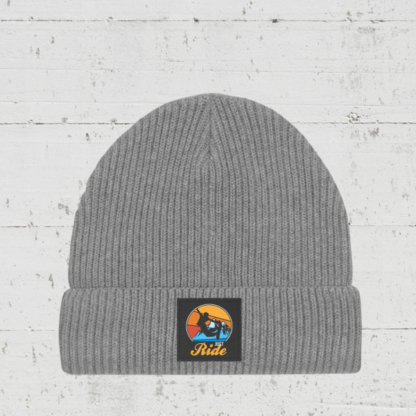 Just Ride - Snowboard Edition | Fisherman Beanie unisex - mid heather grey