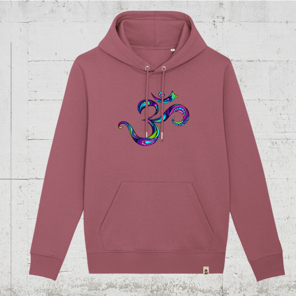 Yoga Om | Bio Hoodie unisex hibiscus rose