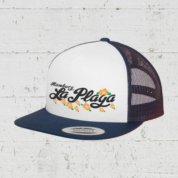 Signature Flower | Trucker Cap - navy white navy