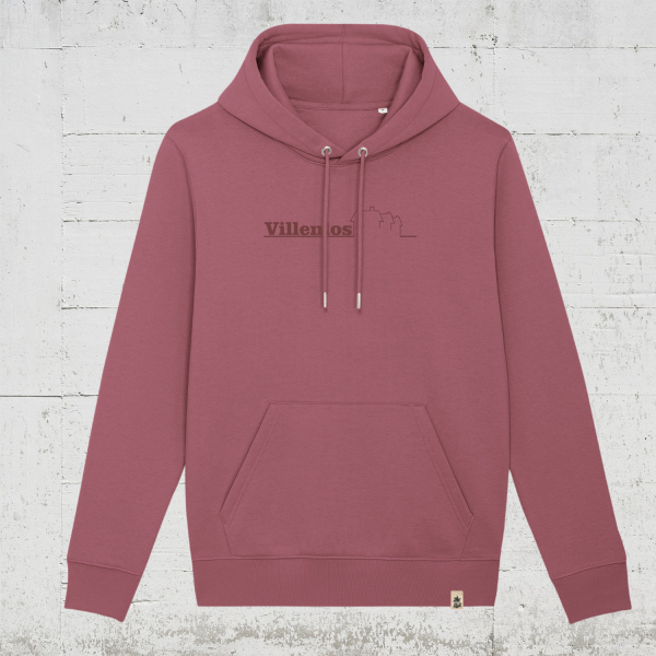 VILLENLOS | Bio Hoodie unisex hibiscus rose