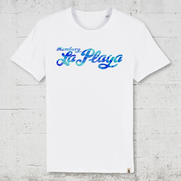 Signature | Bio T-Shirt Men - organic. vegan. fairwear. white - blue
