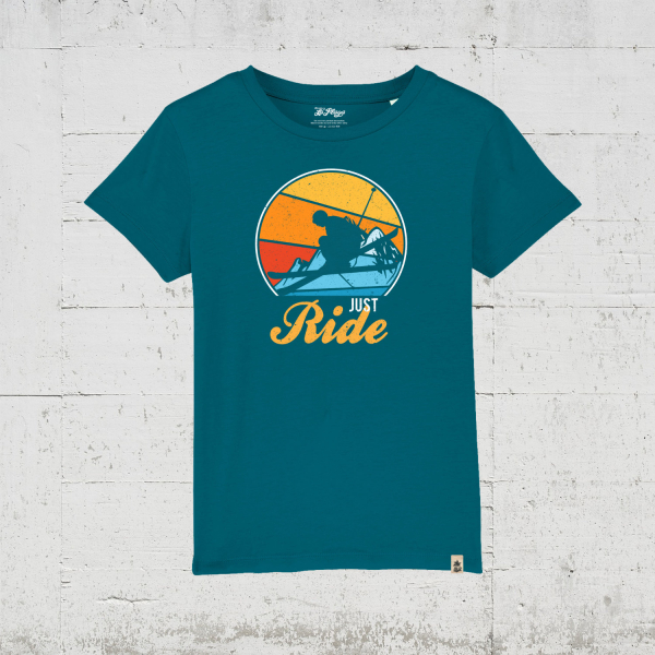 Just Ride Ski Edition | Bio T-Shirt Kids - ocean depth