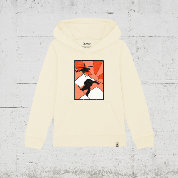 Heliboarder | Bio Hoodie Kids - natural raw