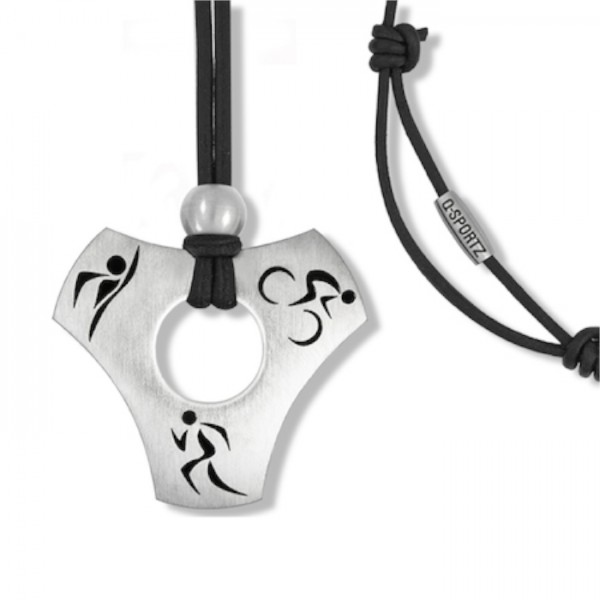Triathlon Amulett-Dreiecks Kette Q-Sportz
