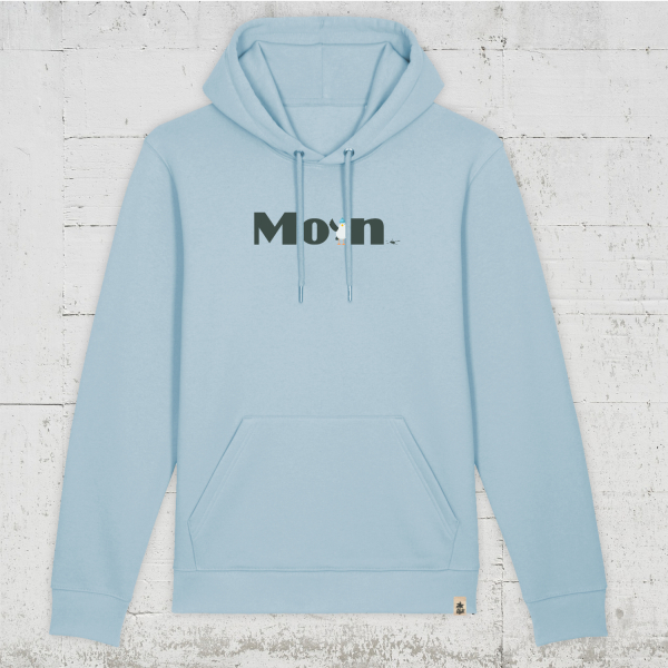 Moin | Bio Hoodie unisex sky blue