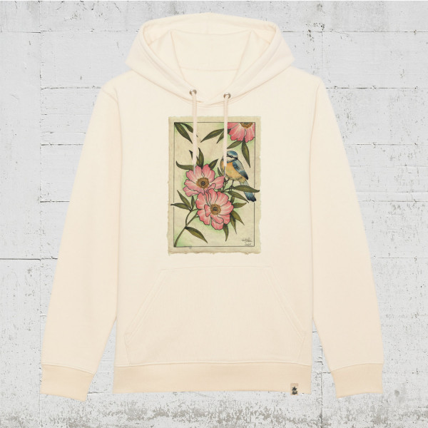 Cutekarin - Blaumeise | Bio Hoodie unisex HLP Artists natural raw