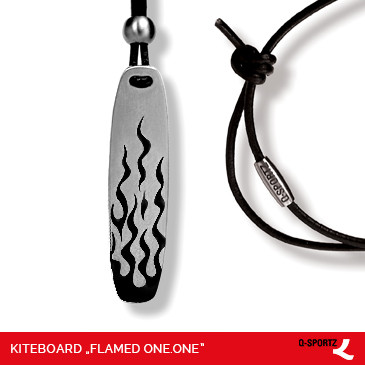 Kiteboard 2 Flamed One.One Kite-Kette Q-Sportz