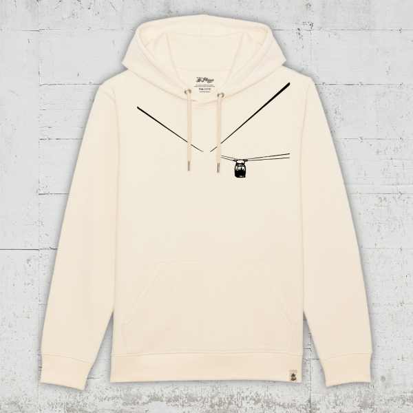 Nebelgondel | Bio Hoodie unisex - natural raw front