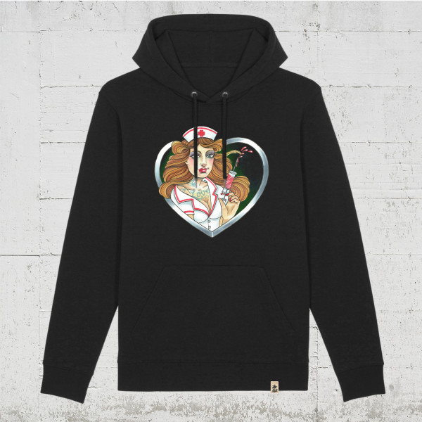 Cutekarin - Love Injection | Bio Hoodie unisex HLP Artists black