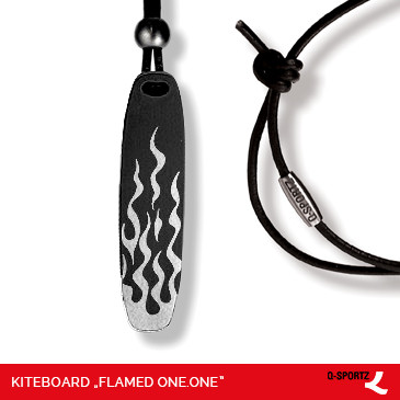 Kiteboard 2 Flamed One.One Kite-Kette Q-Sportz
