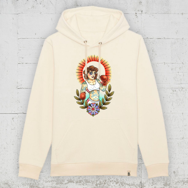 Cutekarin - Knock Out | Bio Hoodie unisex HLP Artists natural raw