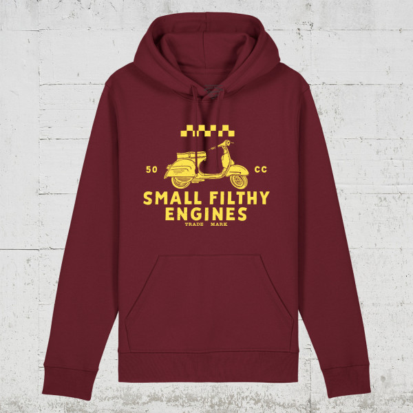 SFE Filthy Scooter | HLP Artists Bio Hoodie unisex - burgundy