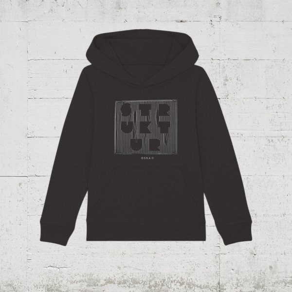 Oska O - Struktur | Bio Hoodie Kids HLP-Artists