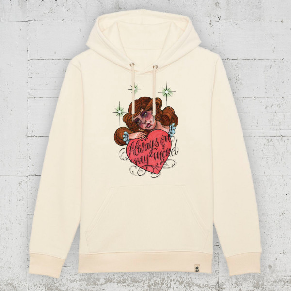 Cutekarin - Always On My Mind | Bio Hoodie unisex HLP Artists natural raw