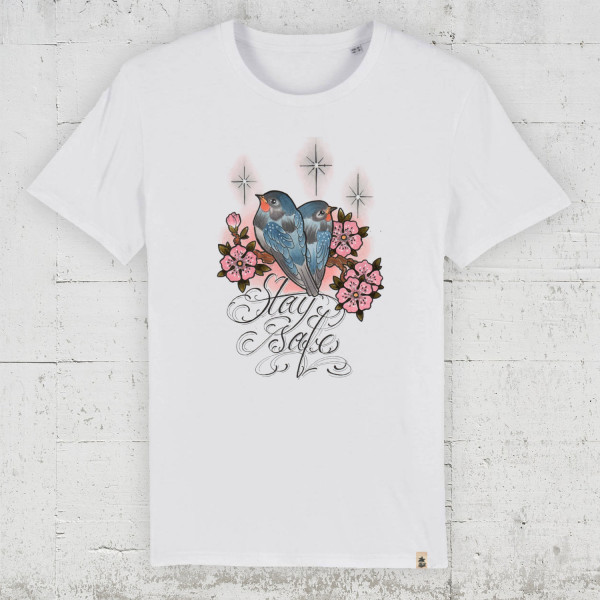Stay safe | Bio T-Shirt Men HLP Artists white