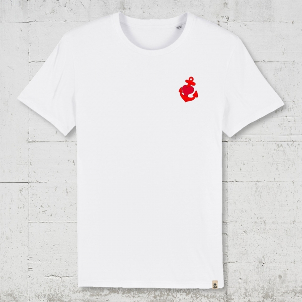 Anker klein | Bio T-Shirt Men white