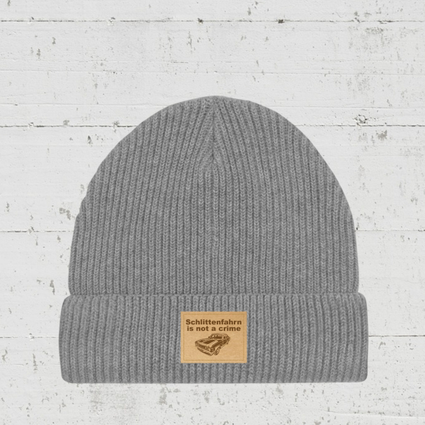 Schlitten fahrn is not a crime | Bio Fisherman Beanie unisex