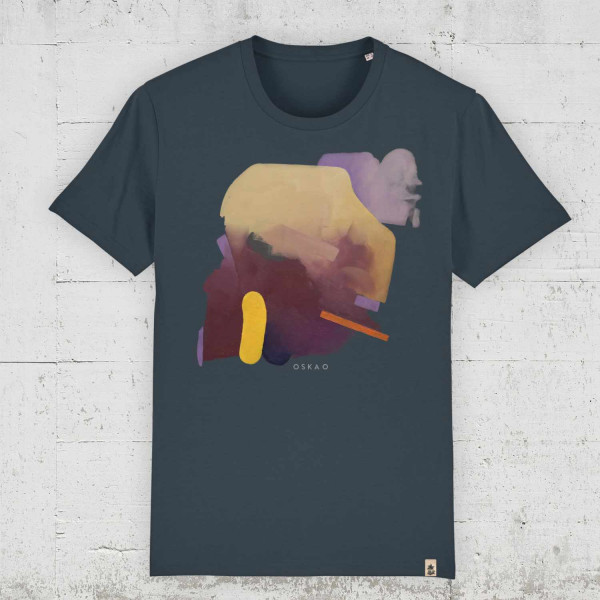 Oska O - Dough Heffner | Bio T-Shirt Men HLP-Artists - india ink grey - organic - vegan - fairwear