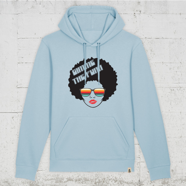 Mrs Funk | Bio Hoodie unisex sky blue