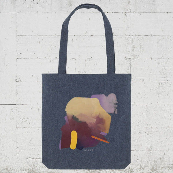 Oska O - Dough Heffner | Bio Tote Bag HLP Artists midnight blue